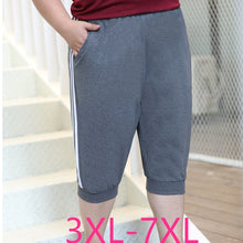 Load image into Gallery viewer, 2019 summer plus size shorts for women large casual loose cotton elastic waist sprots shorts gray black 3XL 4XL 5XL 6XL 7XL
