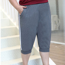 Load image into Gallery viewer, 2019 summer plus size shorts for women large casual loose cotton elastic waist sprots shorts gray black 3XL 4XL 5XL 6XL 7XL
