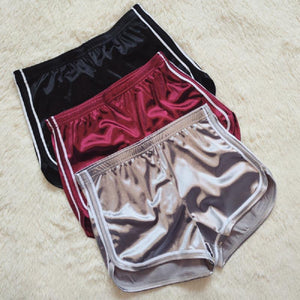 High Waist Women Shorts 2018 Summer Silk Slim Fit Elastic Booty Shorts For Women Hot Sexy Pole Dance Shorts Pantalon Femme