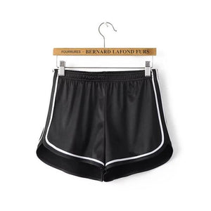 High Waist Women Shorts 2018 Summer Silk Slim Fit Elastic Booty Shorts For Women Hot Sexy Pole Dance Shorts Pantalon Femme