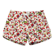Load image into Gallery viewer, New Women&#39;s High Waist Shorts Summer Beach Style Casual Shorts Fruit Ice Cream Santa Claus Unicorn Shorts 3D Print Sweatpant
